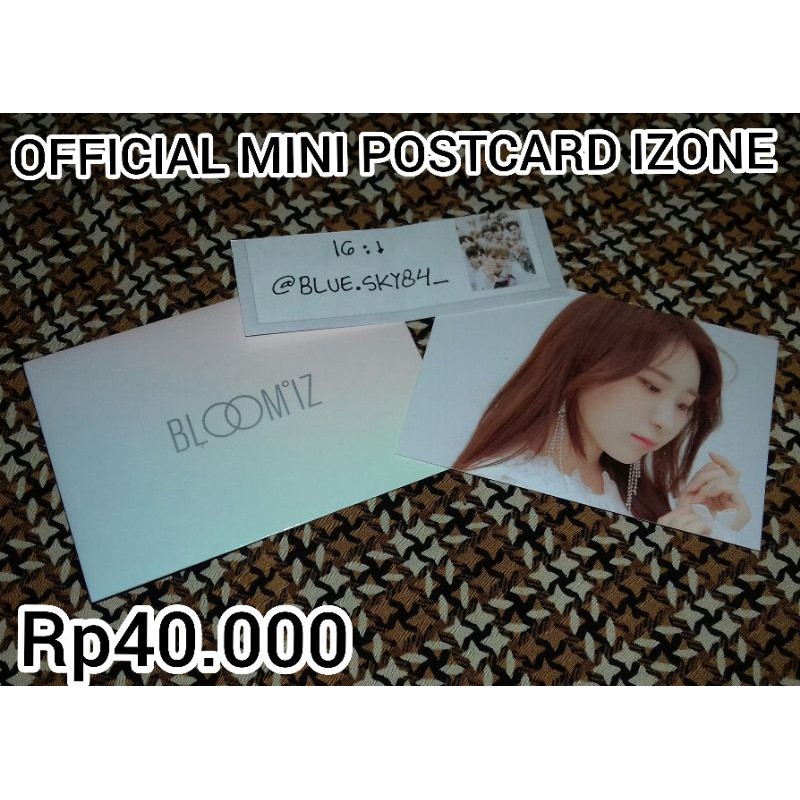 

Official mini postcard izone