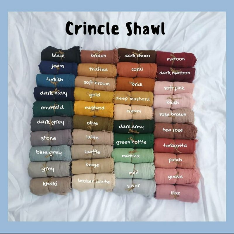 pashmina crinkle premium-isi warna di note