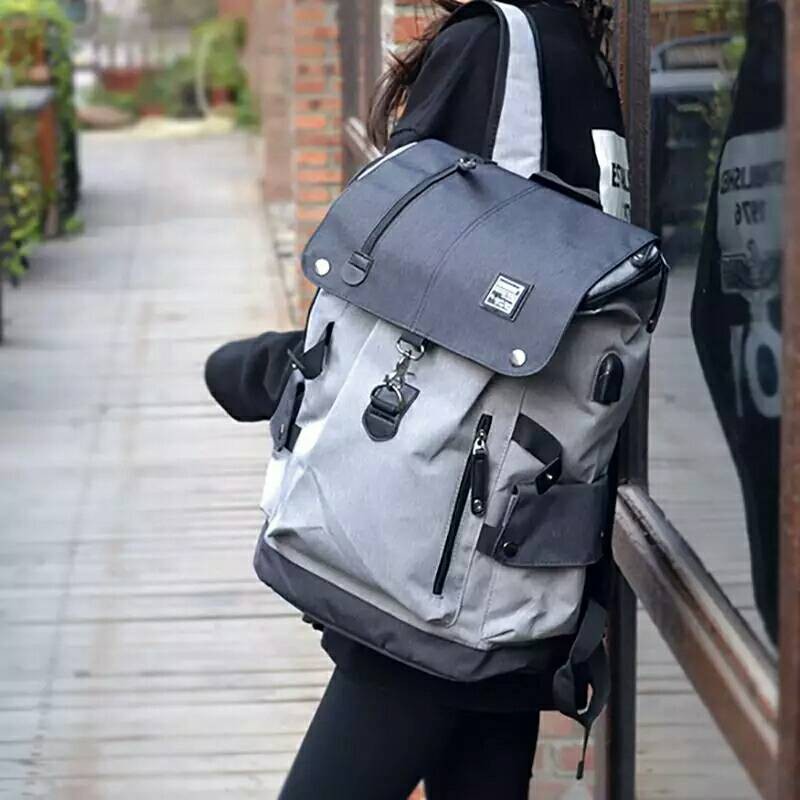 Top Tas Ransel Pria RDN 015 Distro Bandung Ransel Punggung Backpack Cowok Keren Sek BRAN NB-Tp F7B55