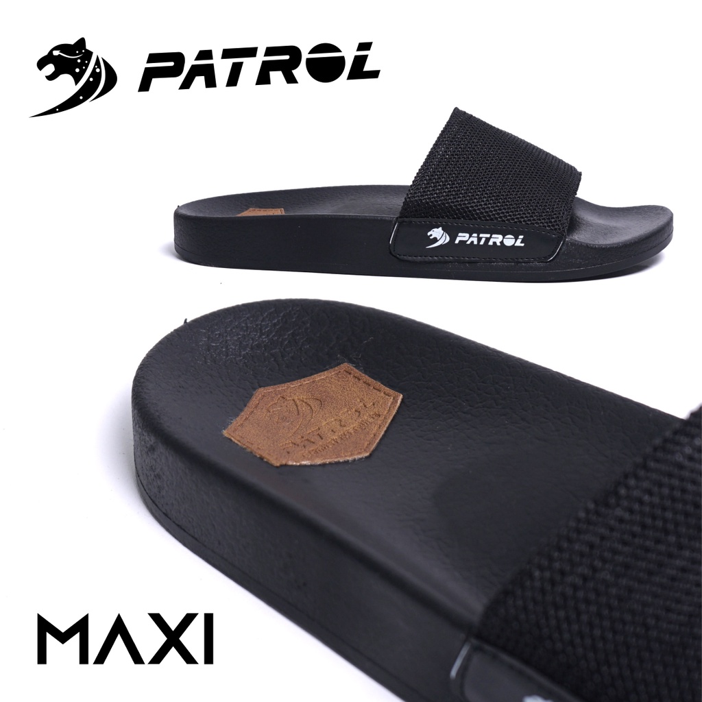 PATROL MAXI Sandal casual pria sendal slop cowok sandal slide in bahan mesh terbaru