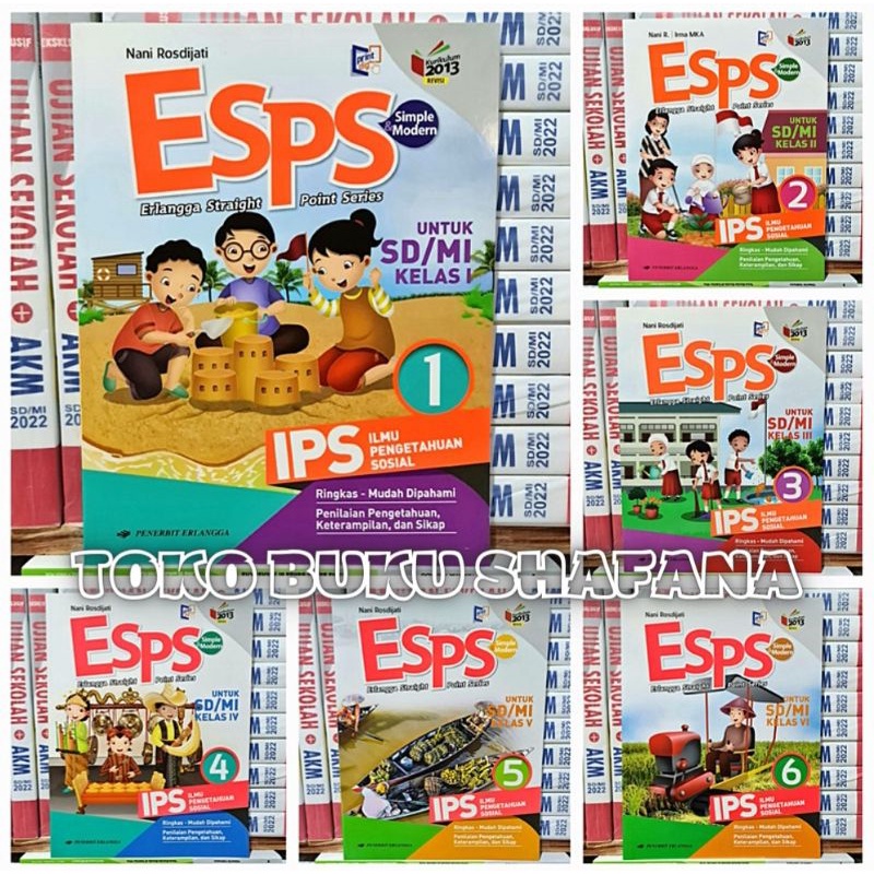 Original Buku ESPS IPS Kelas 1 2 3 4 5 6 SD K13 Edisi Revisi Penerbit Erlangga