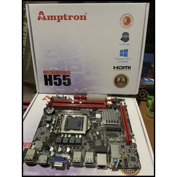Motherboard Amptron H55 Lga 1156 Promo Hari Ini