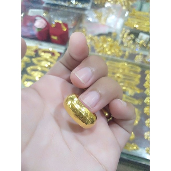 Cincin Belah Rotan Polos ,Cincin Kawin Lapis Emas99 Banjar