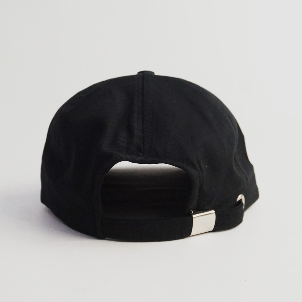 TOPI BASEBALL HITAM / POLOCAPS HITAM bordir supply.co