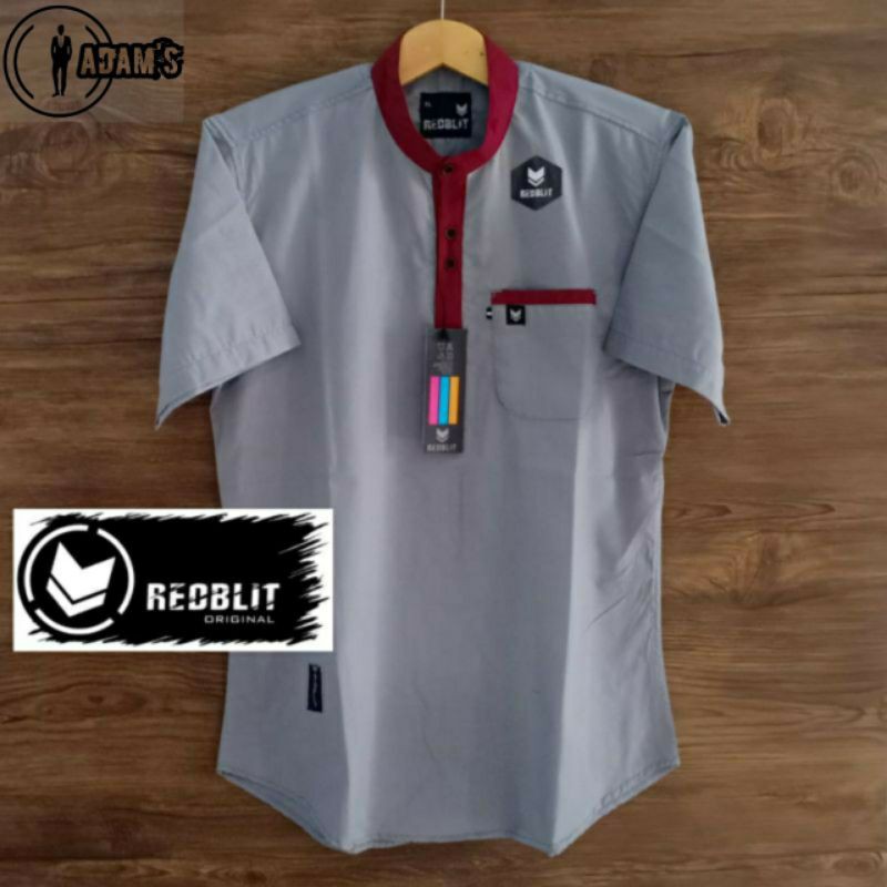 Baju koko kurta polos motif.