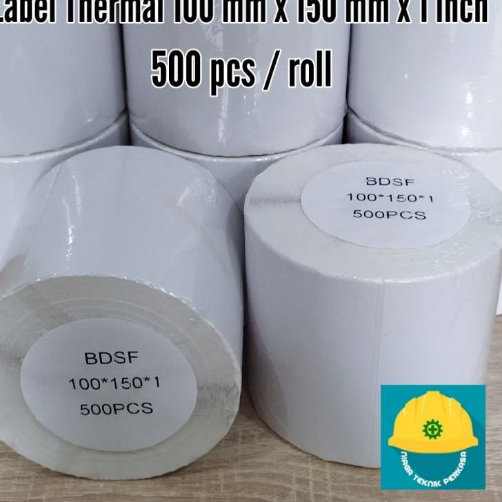 

ス Sticker Label Thermal 100 x 150 x 1 isi 500 pcs per roll Terbaru