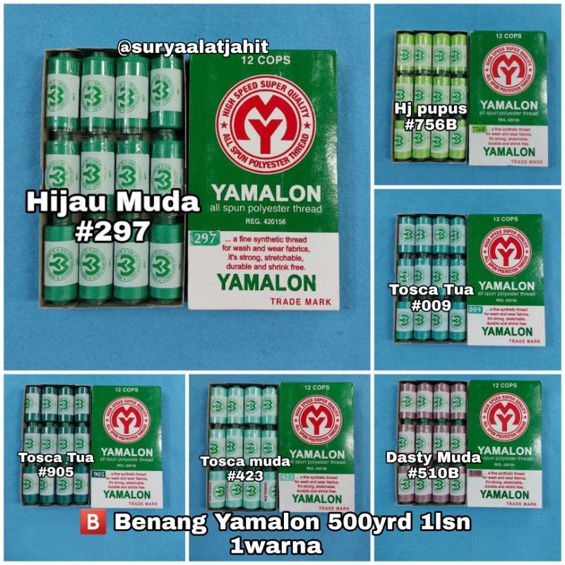 🅱️ Benang Yamalon 500y (1wrn@1lusin) =rp.20.500/12pcs