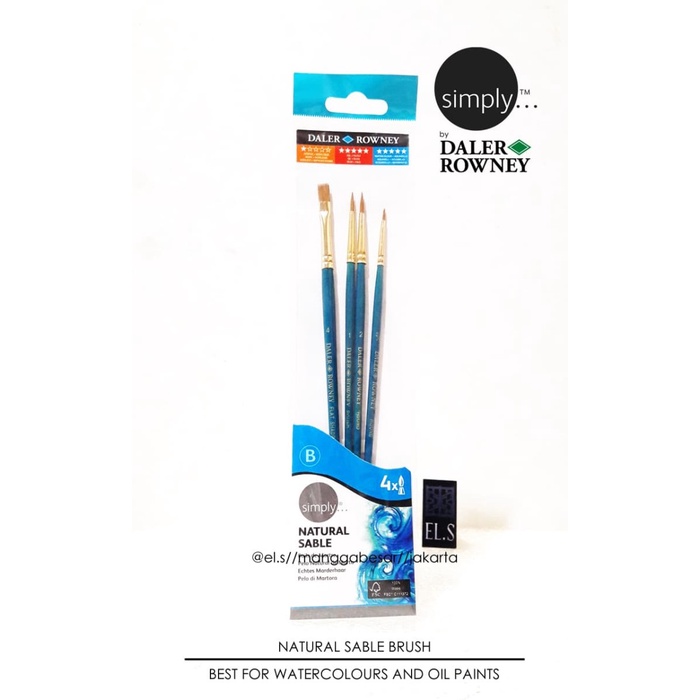 

Daler Rowney Simply Brush Set 401 Sable