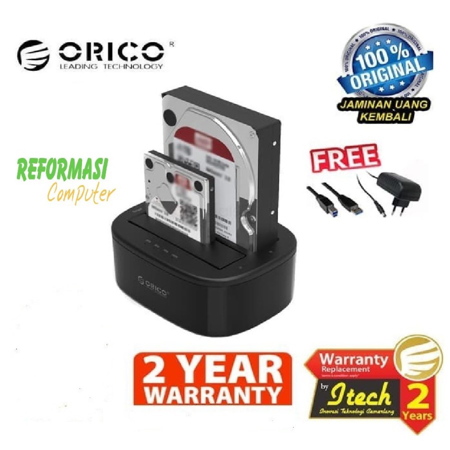 ORICO 6228US3-C 2.5/3.5 inch USB3.0 Hardisk Clone Dual bay HDD &amp; SSD