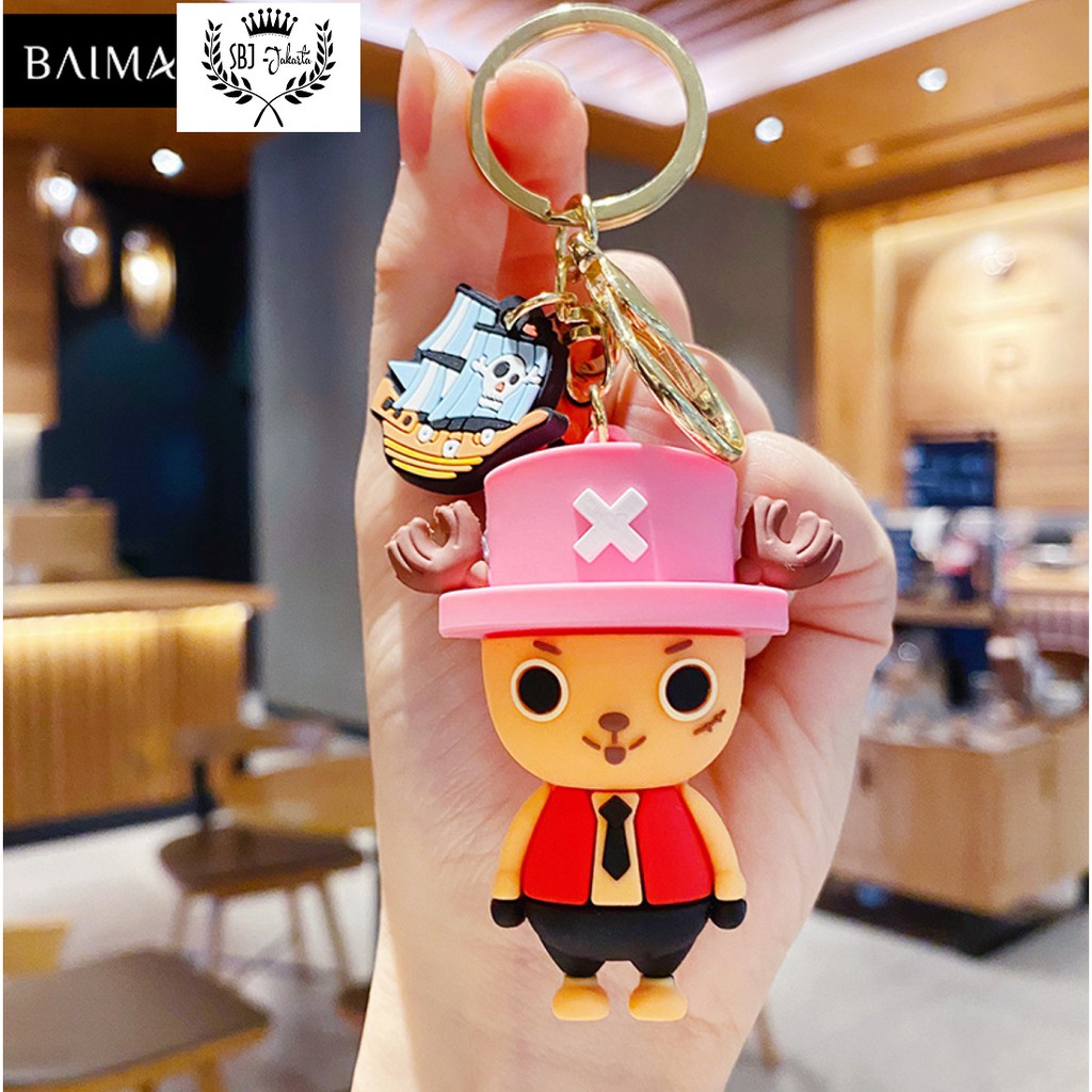 Gantungan kunci aksesoris Tas One Piece keychain karakter One Piece