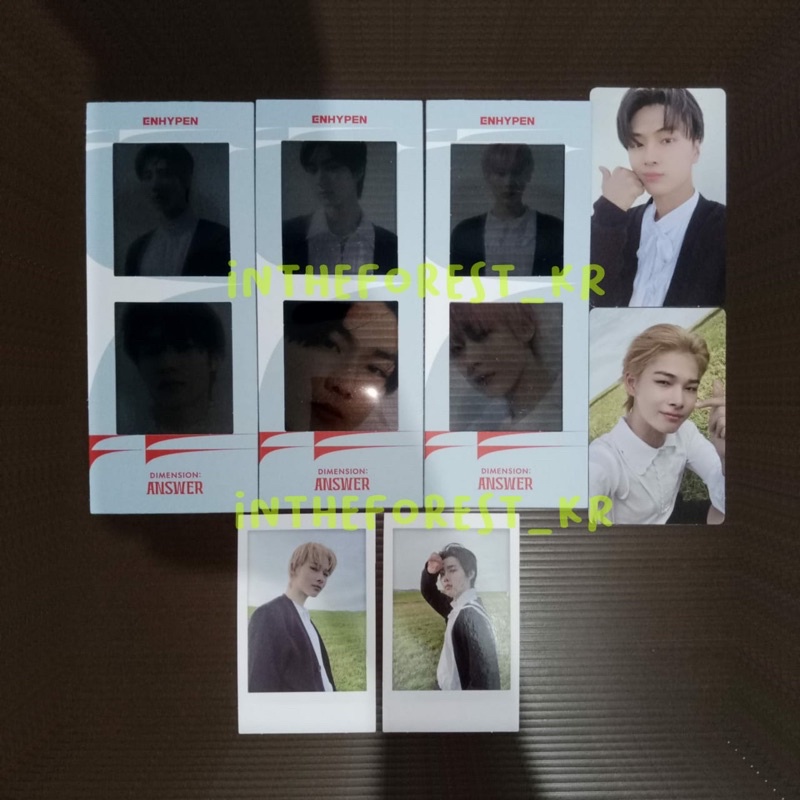 PC / PHOTOCARD ENHYPEN DIMENSSION ANSWER YET NO SUNGHOON JAKE JUNGWON NIKI JAY HEESUNG SUNWOO POLARO