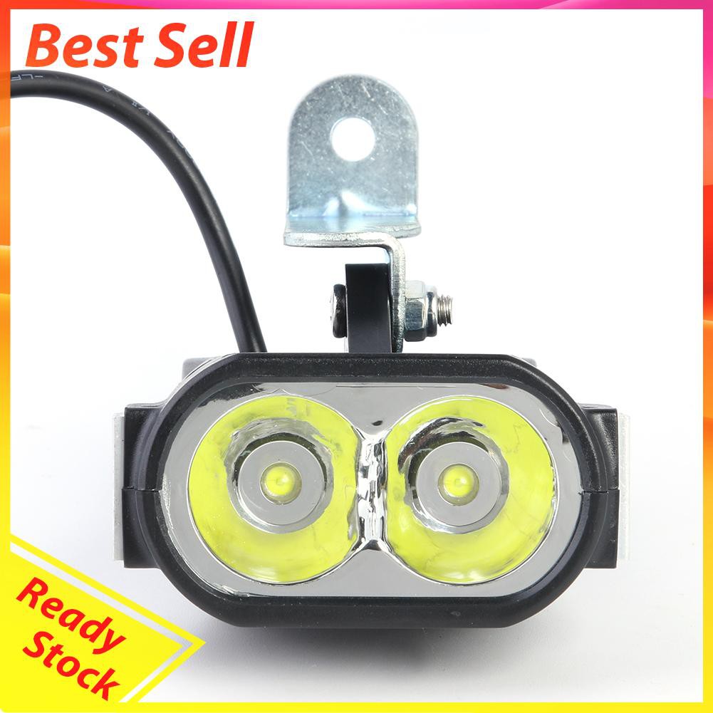 Lampu Depan Led 36v 48v 60v Dengan Klakson Untuk Sepeda / Skuter Elektrik