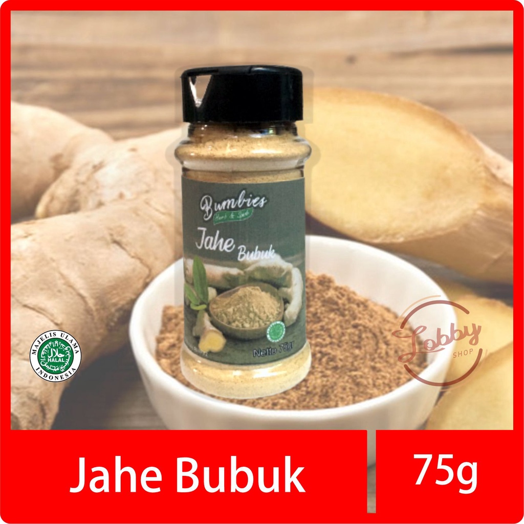 

Jahe bubuk 75gr bumbies product | Gringer Powder | Jahe murni | rempah-rempah penyedap | jahe botol