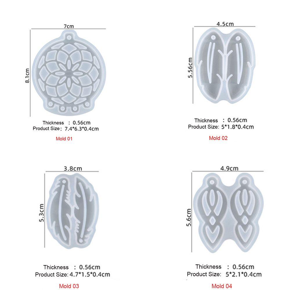 R-flower Dream Catcher Mold Cetakan Silikon Pengecoran Baru Handmade Silicone Mold Untuk Resin