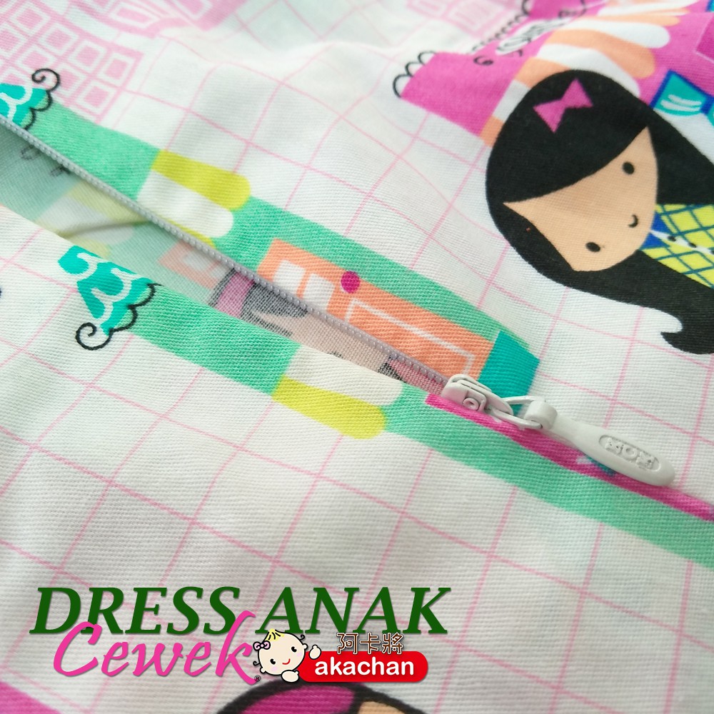 Size XS s/d L - CUTE DRESS KIDS - Dress Anak Cantik Lucu Katun Jepang - Japan Design Katjep