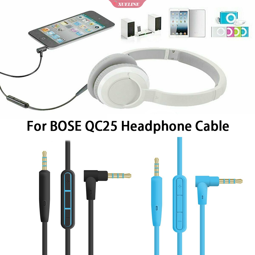 Kabel Audio Pengganti Dengan Mic Untuk Headphone Bose Quietcomfort 25 Qc25