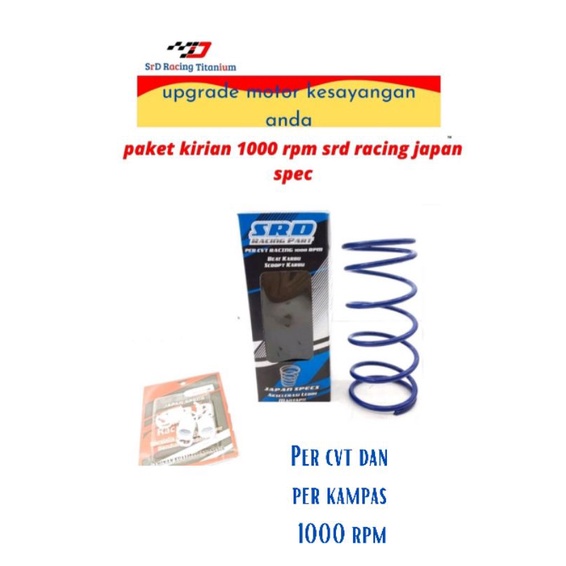 Per cvt beat fi, vario karbu 1000 RPM  racing DAN PER KAMPAS 1500 RPM  SRD terbaik diklasnya