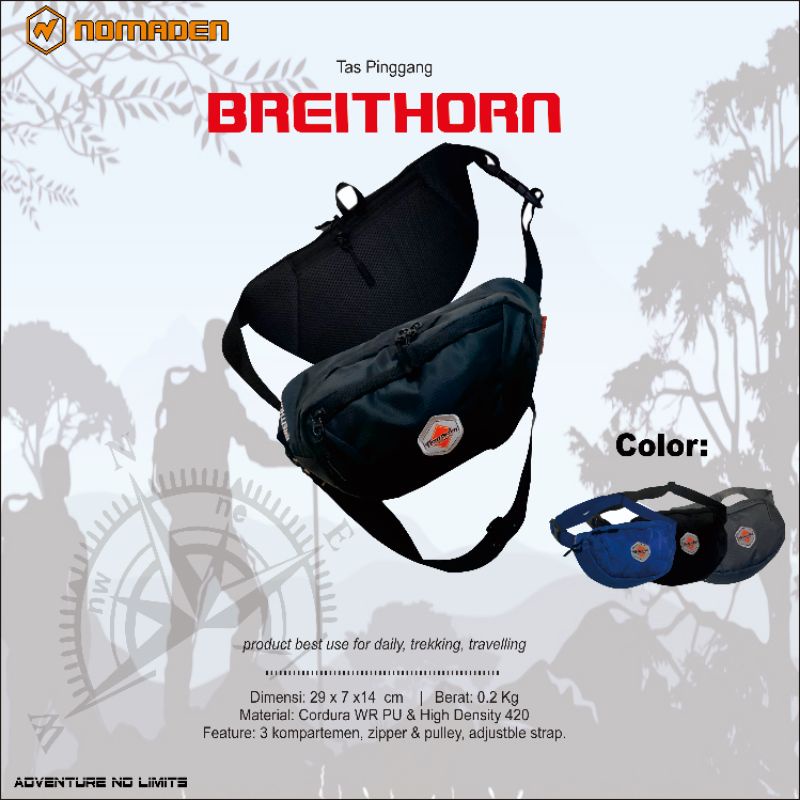 Waistbag Tas Pinggang Nomaden Breithorn