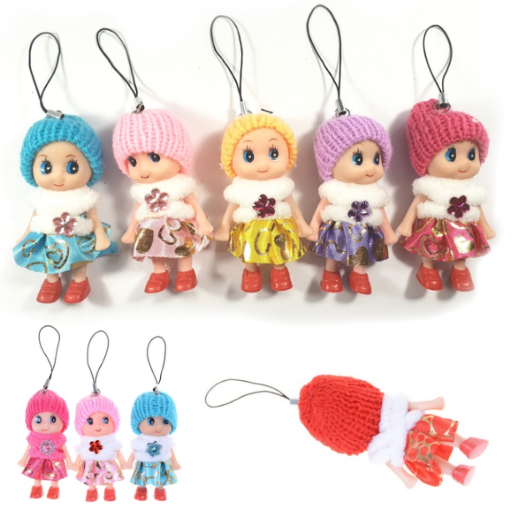 Mainan Gantungan Kunci Keychain Baby Fun Bayi dengan Warna Baju Random Gantngan Tas Babydoll