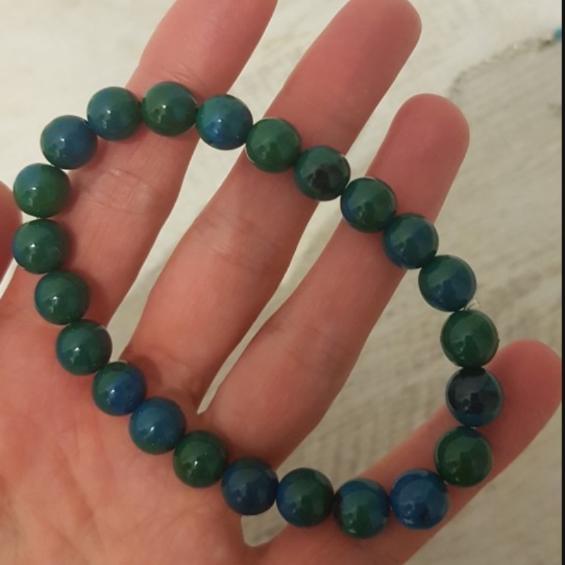 [ Unisex Adjustable  Natural Stone Malachite Beads Bracelet  ] [   Gifts Jewellery Accessories For Friends ]