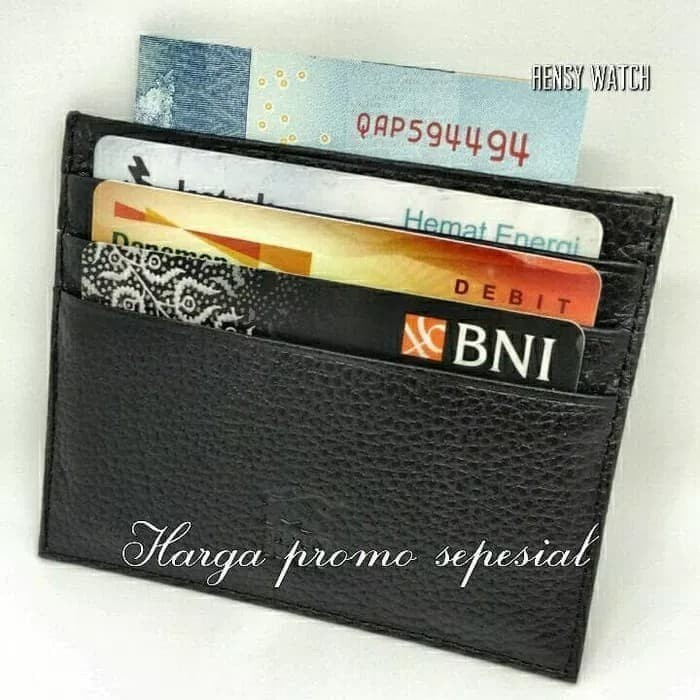 

READY DOMPET KARTU/CARD HOLDER BRAUN BUFFEL KULIT 6. TERBARU