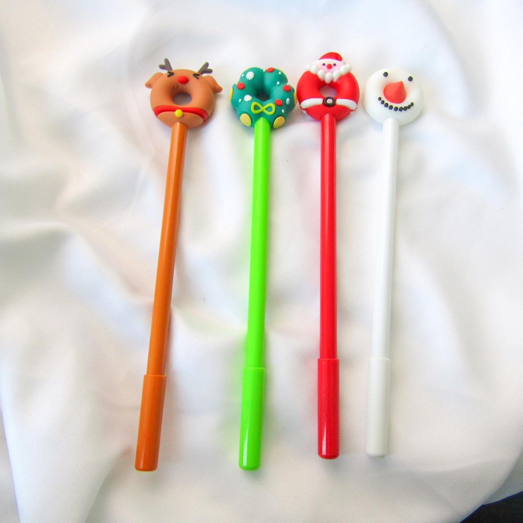 

PEN GEL DONAT NATAL BOLPEN SANTA CLAUS ALAT TULIS LUCU CHRISTMAS EDISI BOLPEN LUCU PENA UNIK PULPEN
