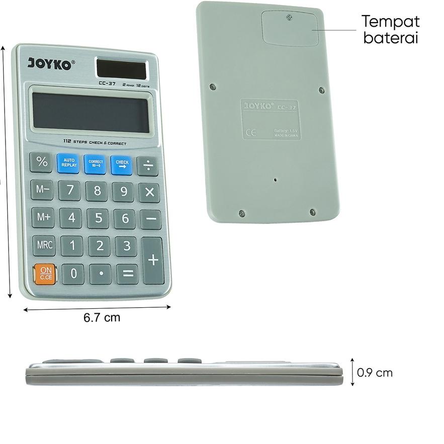 

Calculator Kalkulator Joyko CC-37 12 Digits Check Correct .,
