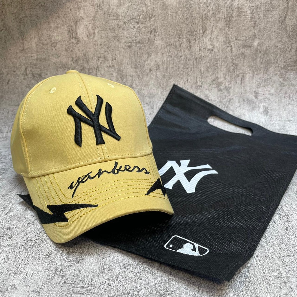 Topi MLB NY Yankees Cap FREE DUSTBAG / Topi Snapback Baseball Adjustable Topi Pria Wanita