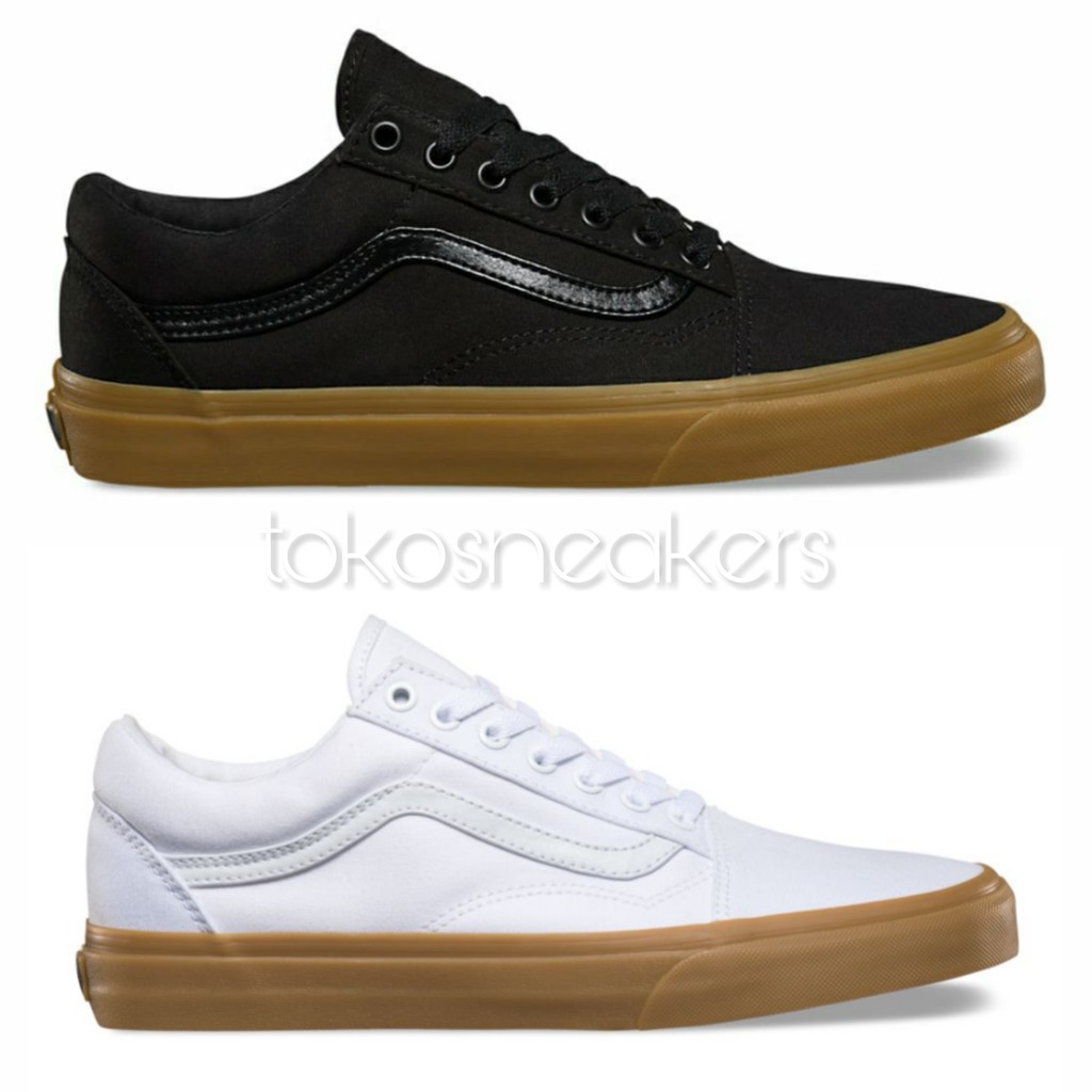  COD PREMIUM QUALITY Sepatu  Vans  Old Skool Gum Hitam 