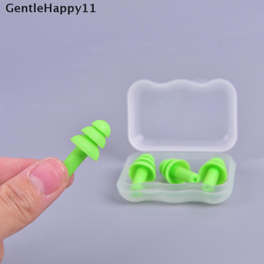 Gentlehappy 2pasang Ear Plugs Sleep Noise Pencegah Penyumbat Telinga Travel Sleeping Noise Reduction