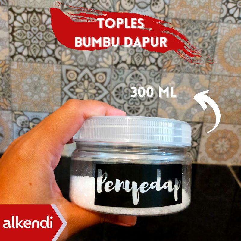 [TABUNG] TOPLES BUMBU DAPUR - NATURAL || TUTUP BENING - NATURAL