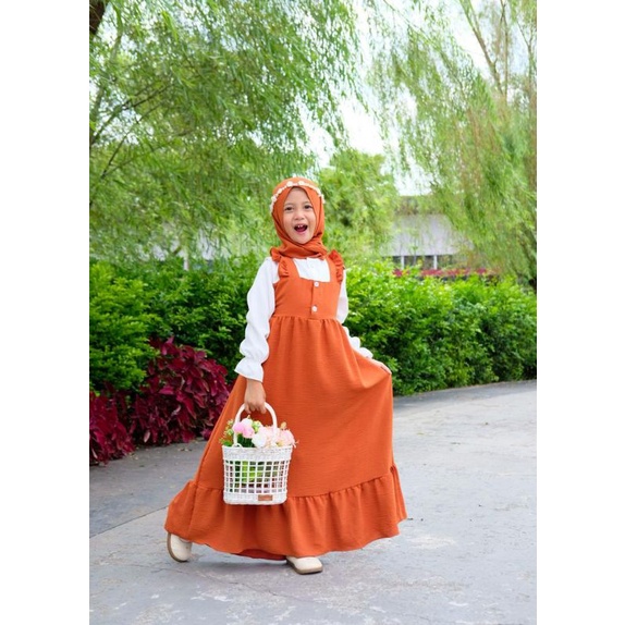 Gamis Anak Perempuan Gamis Sarah Set Pashmina