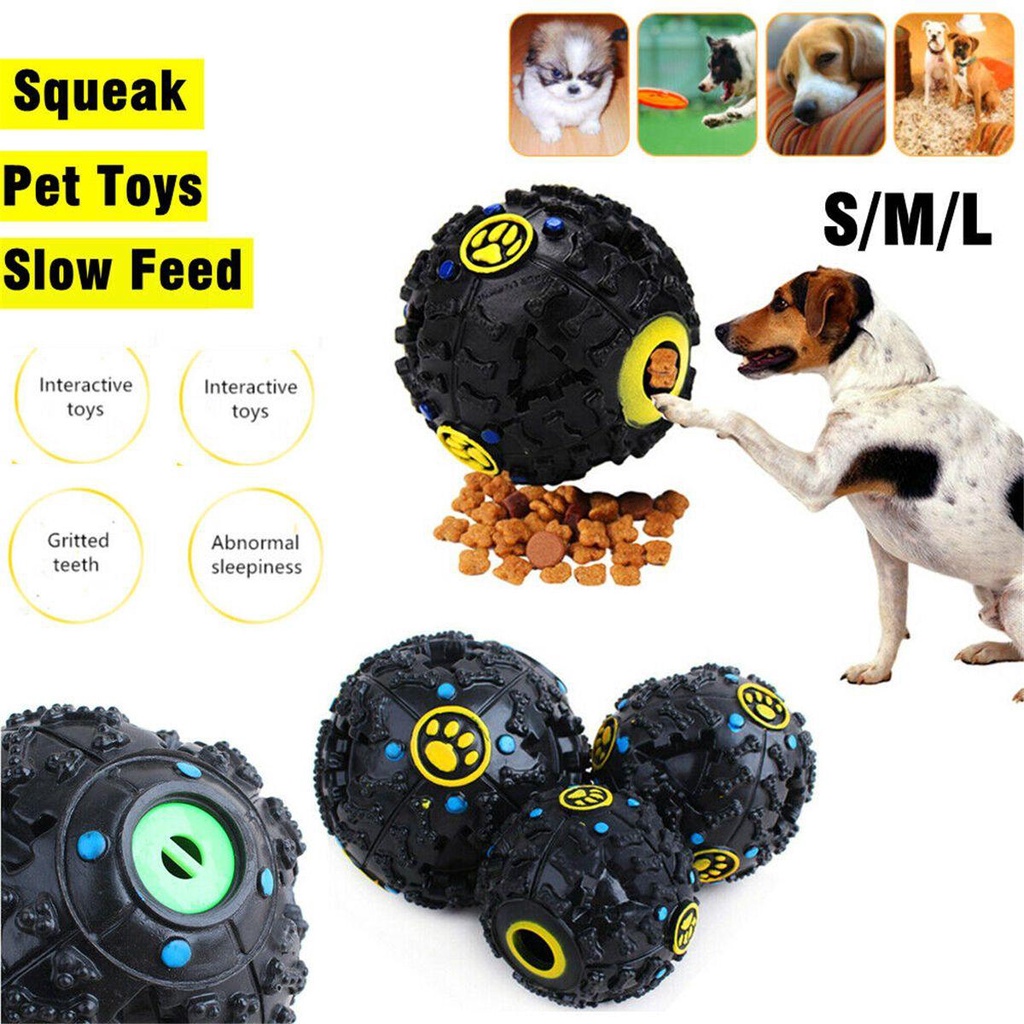 Solighter Dog Giggle Ball Latihan Kreatif Safety Pet Giggle Ball