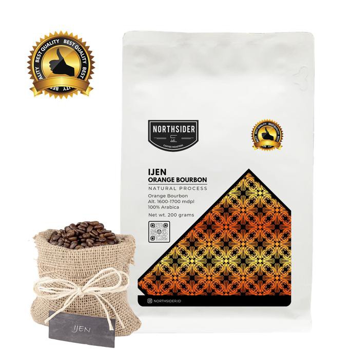 

KOPI BIJI ARABIKA IJEN ORANGE BOURBON NATURAL - 200GR NORTHSIDER COFFE - BIJI KOPI