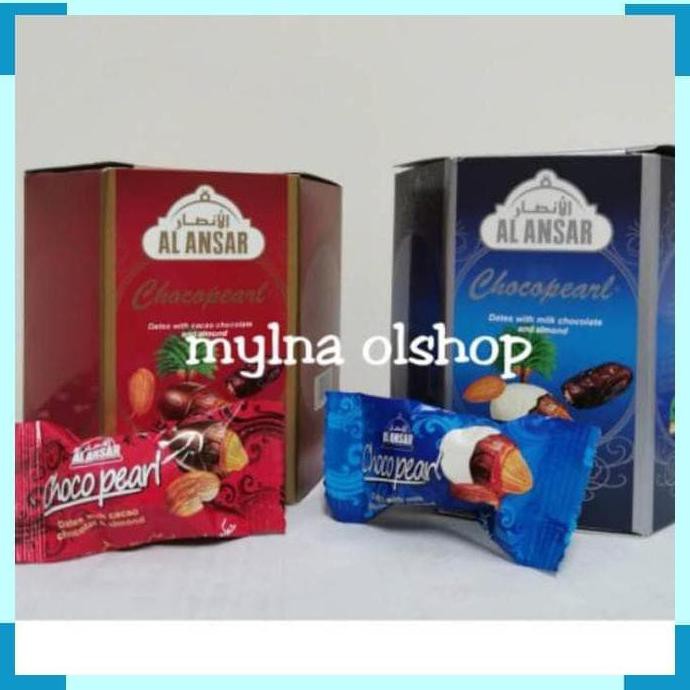 Buruan Beli 250 Gr Al Ansar Chocopearl Coklat Kurma Isi Almond Madinah Choco Pearl