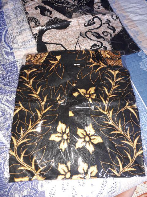 Baju Batik Pria Lengan Pendek Terbaru Elegan-kemeja Batik Seragam Kantor