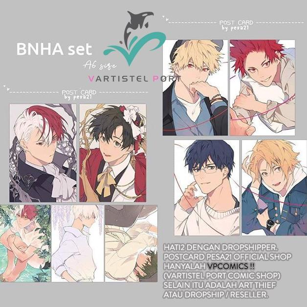 

Boku no hero academia postcard set by pesa21