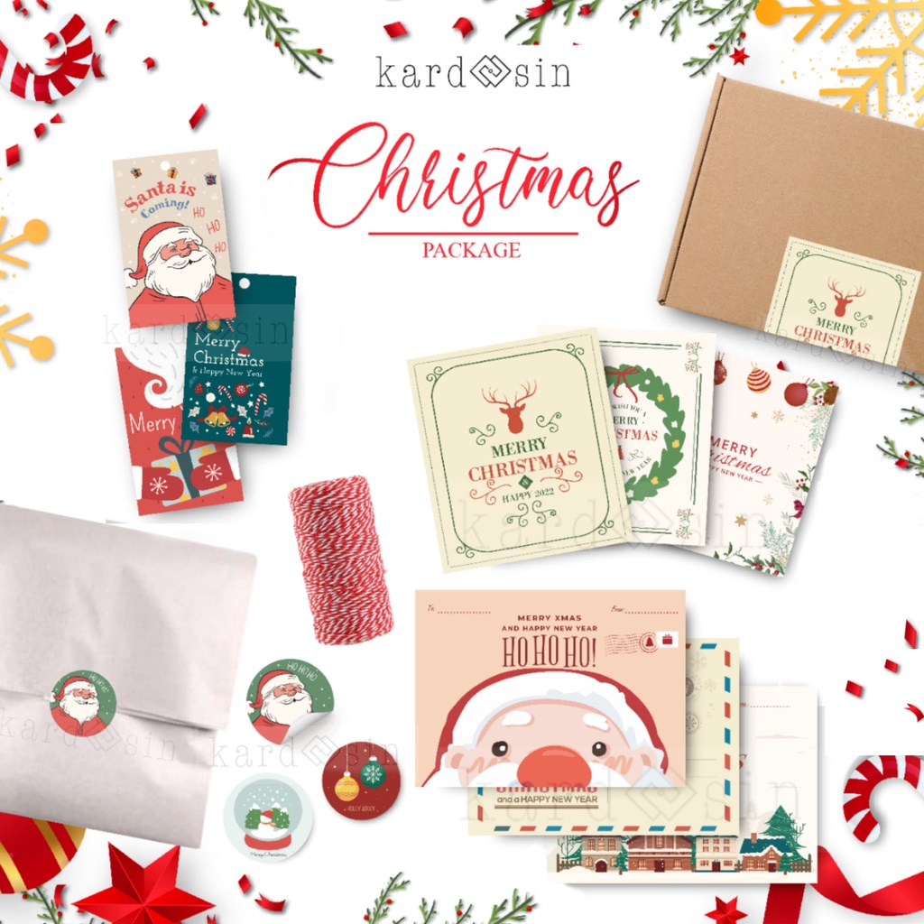 

CHRISTMAS PAKET LENGKAP PACKAGING NATAL CHRISTMAS BUNGKUS KADO NATAL KERTAS HAMPERS SANTA CLAUS POHON NATAL CRISMAS CHRISMAS AESTHETIC VINTAGE PINTEREST KOTAK KADO GIFT BOX GREETING CARD HANG TAG HANGTAG UCAPAN JOGJA YOGYA YOGYAKARTA SOLO DIY