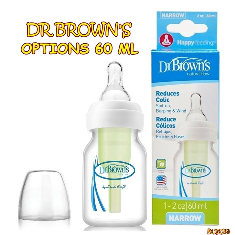 BOSU95 BOTOL SUSU DR BROWNS NARROW 60 ML Option Selang Green