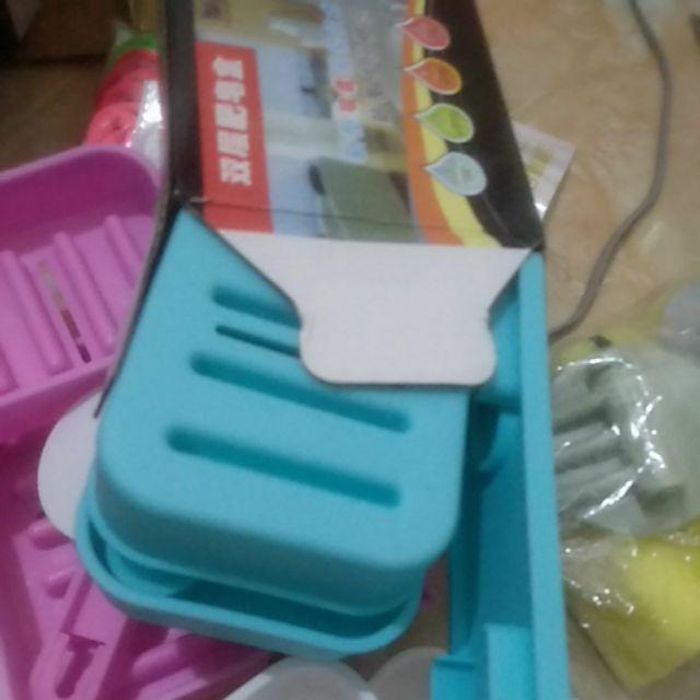 𝙈𝘿® Rak Tempat Sabun Batang Plastik Susun Dinding Kamar Mandi Tanpa Paku 10098