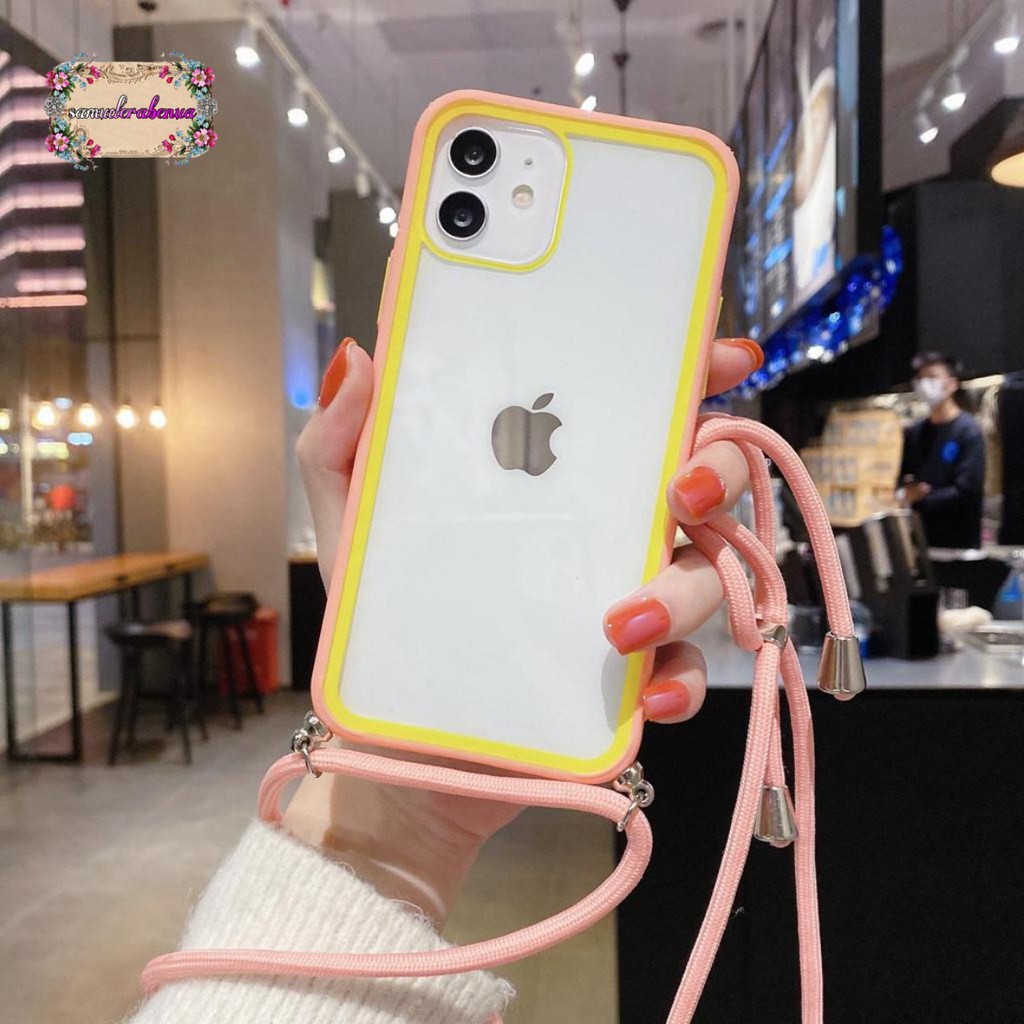 SOFTCASE SLINGCASE LANYARD TALI AURORA SAMSUNG A32 A52 A72 S20 S11 S20+ S11+ NOTE 10 PRO ULTRA SB1338