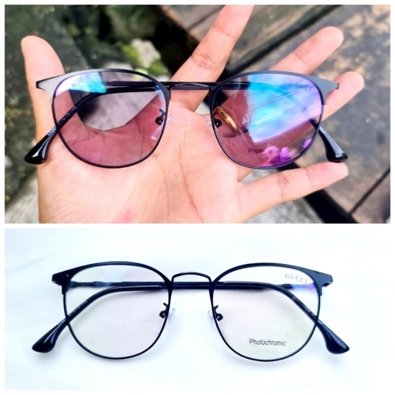 FRAME KACAMATA PHOTOCROMIC ( NORMAL ) | KACAMATA PRIA &amp; WANITA 17300 | KACAMATA ANTI UV TERBARU