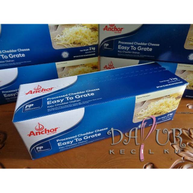 Jual Keju Cheddar Anchor 2 Kg / Processed Cheddar Cheese 2kg | Shopee ...