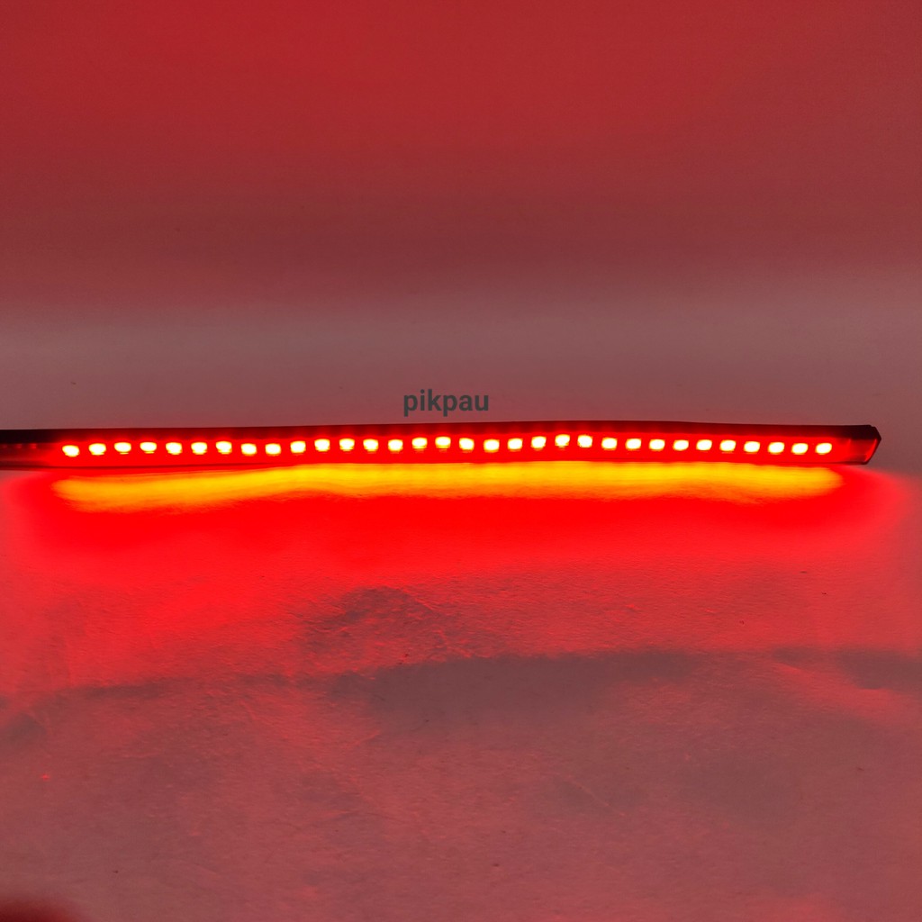 Lampu LED Strobo Strip 32cm Fleksibel Waterproof Banyak Mode Welcome Warna Merah