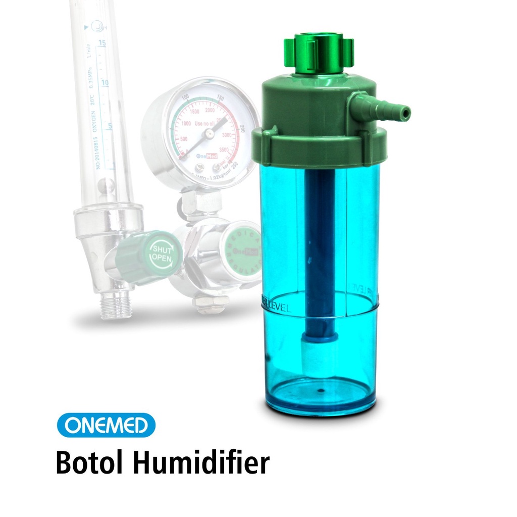 Tempat air regulator oksigen tabung botol humadifier OJ