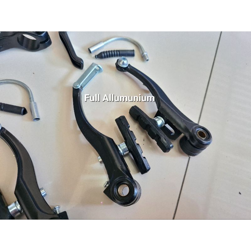 REM SEPEDA TREX V BRAKE SET FULL ALLOY SEPASANG KOMPLIT VBRAKE DEPAN BELAKANG ALUMUNIUM ALLUMUNIUM BISA MTB FEDERAL SELI LIPAT MINI MINION GUNUNG DLL STEEL BESI