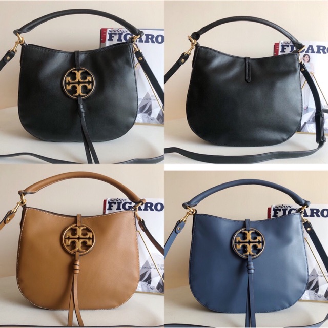 Tory Burch Miller-metal Logo Mini Hobo Bag