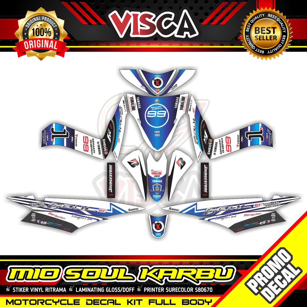 Decal Mio Soul lama Full Body Stiker Mio Soul lama Striping Mio Soul lama Sticker Mio Soul lama Full