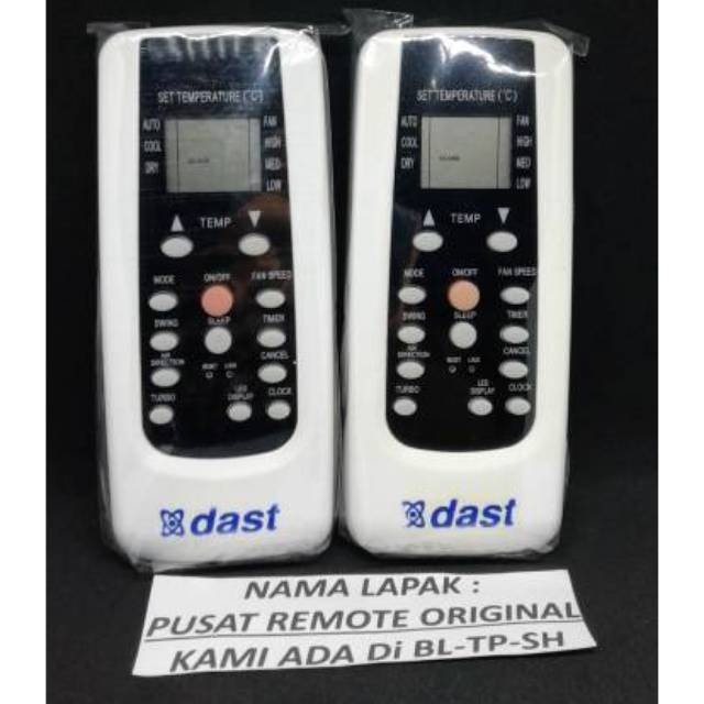 REMOTE REMOT AC DAST R101/BGCE ORIGINAL ASLI