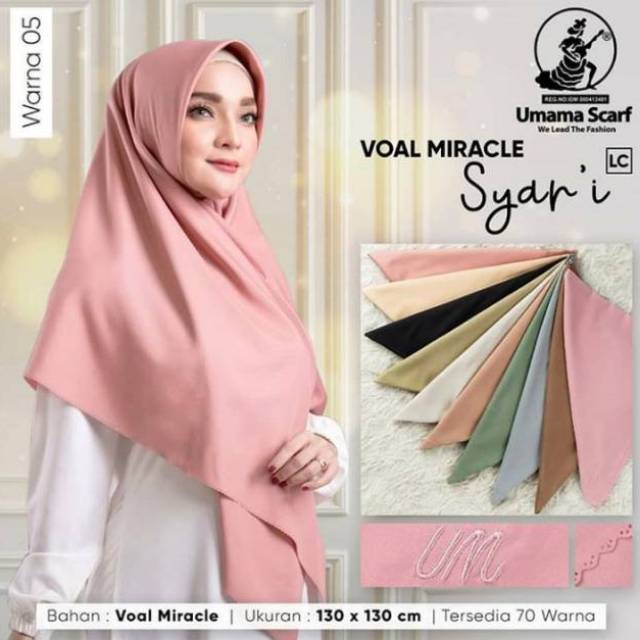 SQUARE VOAL MIRACLE SYARI ORI UMAMA / SEGIEMPAT LASER CUT